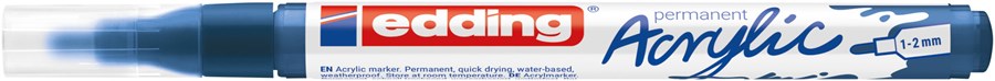edding 5300 Acrylmarker fein elegant nachtblau matt, Rundspitze 1-2 mm (Art.-Nr.: 4-5300933)