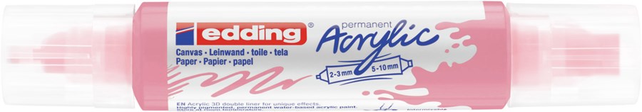 edding 5400 Acryl 3D Double Liner edel mauve, Tubenspitze 2-3 mm + 5-10 mm (Art.-Nr.: 4-5400935)