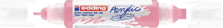 edding 5400 Acryl 3D Double Liner edel mauve, Tubenspitze 2-3 mm + 5-10 mm (Art.-Nr.: 4-5400935)