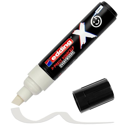 edding 6900 X Multi Marker, Black & White Color Set, 2 Acrylstifte, Keilspitze 2-10 mm (Art.-Nr.: 4-6900-2-1)