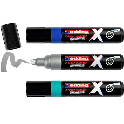 edding 6900 X Multi Marker, Ocean Color Set, 3 Acrylstifte, Keilspitze 2-10 mm (Art.-Nr.: 4-6900-3-1)