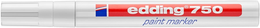 edding 750 Lackmarker weiß, Rundspitze 2-4 mm (Art.-Nr.: 4-750049)
