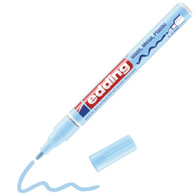 edding 751 creative Glanzlack-Marker pastellblau, Rundspitze 1-2 mm (Art.-Nr.: 4-751-9-139)