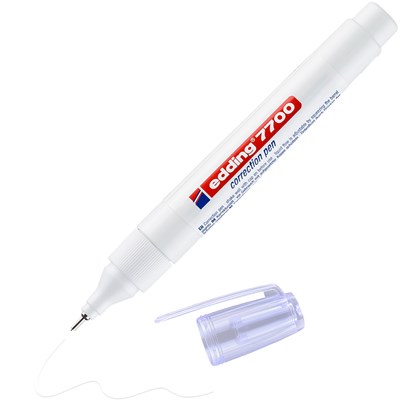 edding 7700 Korrekturstift weiß, Metallspitze 1-2 mm (Art.-Nr.: 4-7700049)