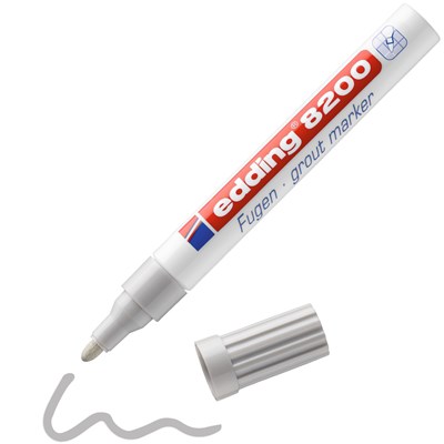 edding 8200 Fugenmarker silbergrau, Rundspitze 2-4 mm (Art.-Nr.: 4-8200-1-4026)