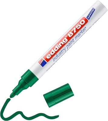 edding 8750 Industrie Lackmarker grün, Rundspitze 2-4 mm (Art.-Nr.: 4-8750004)