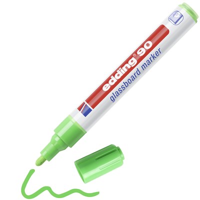 edding 90 Glasboardmarker hellgrün, Rundspitze 2-3 mm (Art.-Nr.: 4-90011)
