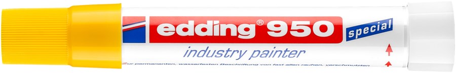 edding 950 Industrie Pastenmarker gelb, Pastenspitze bis 10 mm (Art.-Nr.: 4-950005)