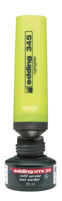 edding HTK 25 Nachfülltinte für Textmarker gelb, 25 ml (Art.-Nr.: 4-HTK25005)