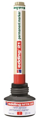 edding MTK 25 Nachfülltinte für Permanentmarker rot, 25 ml (Art.-Nr.: 4-MTK25002)