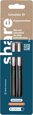 share Kugelschreiber blau 2St Blister (Art.-Nr.: 4-0001-2)