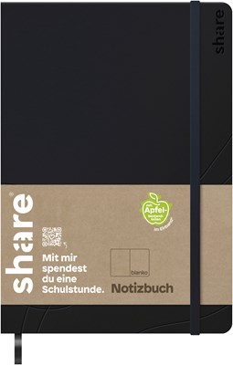 share Notizbuch A5 blanko dunkelblau (Art.-Nr.: 4-0014103-1)