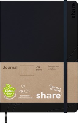 share Notizbuch A5 blanko dunkelblau (Art.-Nr.: 4-0014103)