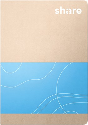 share Notizheft A6 kariert pastellblau-lavendel (Art.-Nr.: 4-0015)