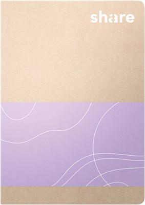 share Notizheft A6 kariert pastellblau-lavendel (Art.-Nr.: 4-0015)