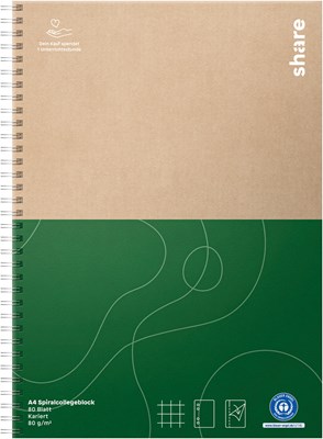 share Collegeblock A4 kariert 80 Blatt (Art.-Nr.: 4-0016-A4)