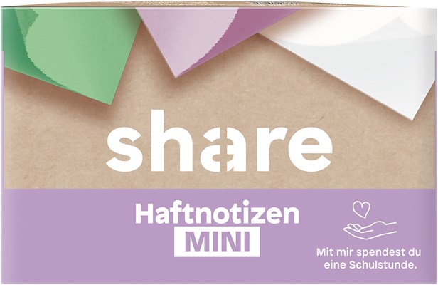 share Haftnotizblock Mini 6x100 Blatt (Art.-Nr.: 4-0018)