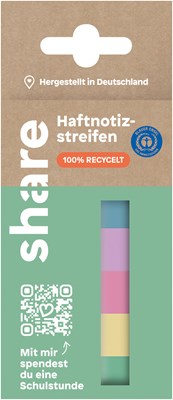 share Haftnotizstreifen 5x40 Blatt (Art.-Nr.: 4-0019)