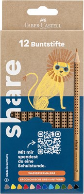 share Buntstift wasservermalbar 12St Set sortiert basic (Art.-Nr.: 4-0022-12)