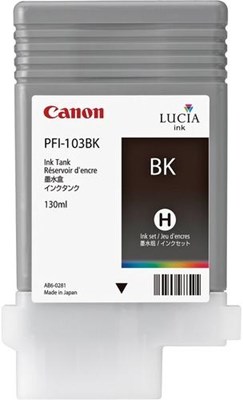 CANON PFI-103BK Tintenpatrone, schwarz, Standardkapazität (Art.-Nr.: 2212B001)