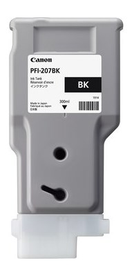 CANON PFI-207BK Tintenpatrone, schwarz, Standardkapazität (Art.-Nr.: 8789B001)