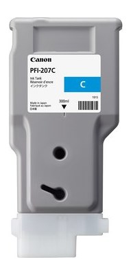 CANON PFI-207C Tintenpatrone, cyan, Standardkapazität (Art.-Nr.: 8790B001)