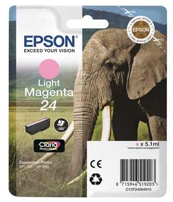 Epson 24 Tintenpatrone hell magenta (Art.-Nr.: C13T24264012)