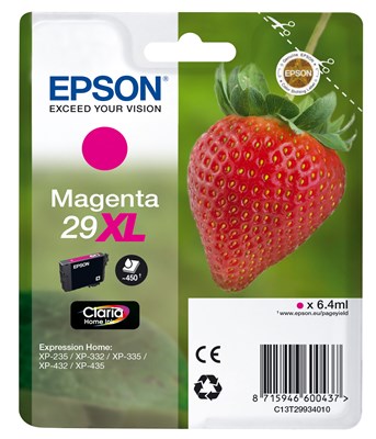 Epson 29XL Tintenpatrone, magenta, hohe Füllmenge (Art.-Nr.: C13T29934012)