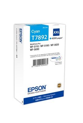 Epson Tintenpatrone, cyan, extra hohe Füllmenge (Art.-Nr.: C13T789240)