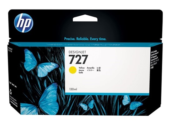 HP 727 Original Tintenpatrone, yellow, Standardkapazität (Art.-Nr.: B3P21A)
