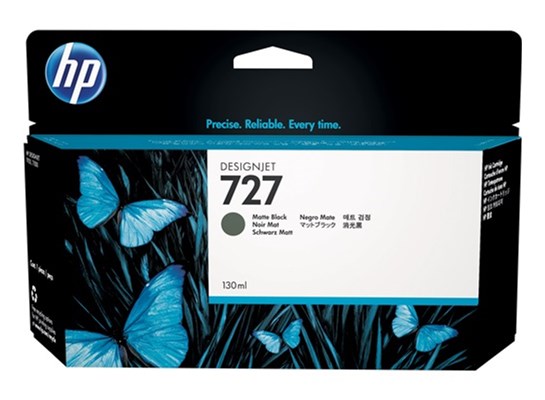 HP 727 Original Tintenpatrone, matt, schwarz, Standardkapazität (Art.-Nr.: B3P22A)
