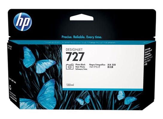 HP 727 Original Tintenpatrone, foto, schwarz, Standardkapazität (Art.-Nr.: B3P23A)