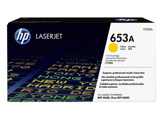 HP 653A Original Toner, yellow, Standardkapazität (Art.-Nr.: CF322A)