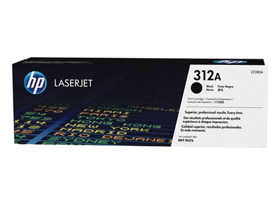 HP 312A Original Toner, schwarz, Standardkapazität (Art.-Nr.: CF380A)