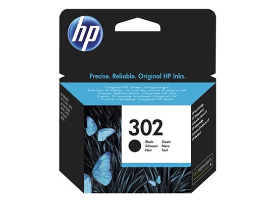 HP 302 Tintenpatrone, schwarz (Art.-Nr.: F6U66AE)