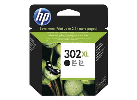 HP 302XL Tintenpatrone, schwarz (Art.-Nr.: F6U68AE)