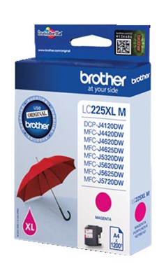 Brother Tintenpatrone, magenta, hohe Kapazität (Art.-Nr.: LC225XLM)