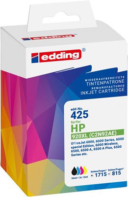 edding Tintenpatronen Multipack, ersetzt HP Nr. 920 XL (Art.-Nr.: 18-425)