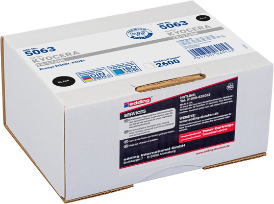 edding Tonerkassette, schwarz, ersetzt Kyocera TK-5230K (Art.-Nr.: 18-5063)