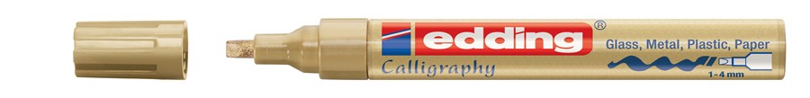 edding 755 Glanzlack-Marker gold, Kalligrafie Spitze 1-4 mm (Art.-Nr.: 4-755053)