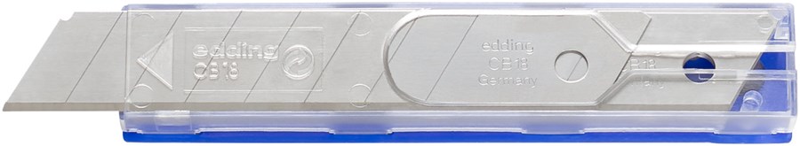 edding CB 18 Ersatzklingen für Cutter M 18, Spender mit 10 Klingen (Art.-Nr.: 4-CB18)