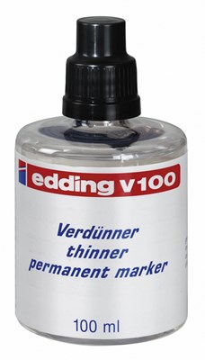 edding V 100 Verdünner für Permanentmarkertinte transparent, 100 ml (Art.-Nr.: 4-V100100)
