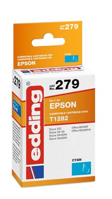 edding Tintenpatrone, cyan, ersetzt Epson T1282 (Art.-Nr.: 18-279)