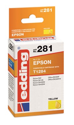 edding Tintenpatrone, yellow, ersetzt Epson T1284 (Art.-Nr.: 18-281)
