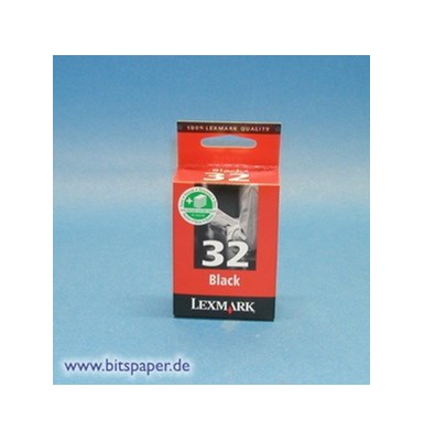 Lexmark Tintenpatrone Nr. 32, schwarz (Art.-Nr.: 18CX032E)