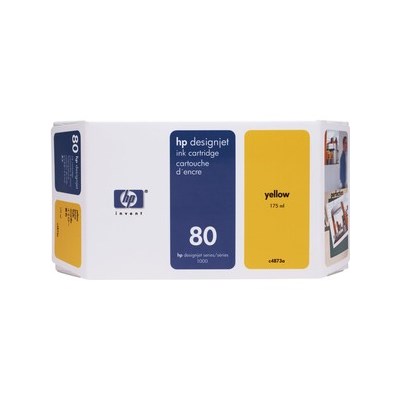 HP 80 Tintenpatrone, gelb (Art.-Nr.: C4848A)