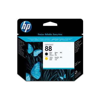 HP 88 Druckkopf für Tintentank schwarz und yellow (Art.-Nr.: C9381AE)