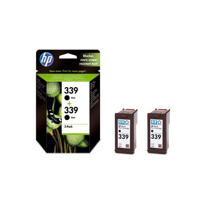 HP 339 + 339 Doppelpack 2x C8767E 339 schwarz (Art.-Nr.: C9504E)