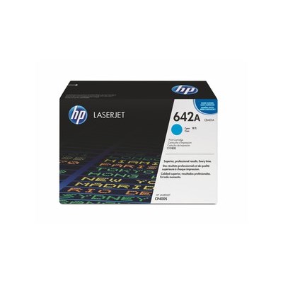 HP 642A Color LaserJet Druckkassette cyan mit ColorSphere Toner (Art.-Nr.: CB401A)