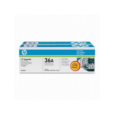 HP 36AD Doppelpack Tonerkassetten, schwarz (Art.-Nr.: CB436AD)